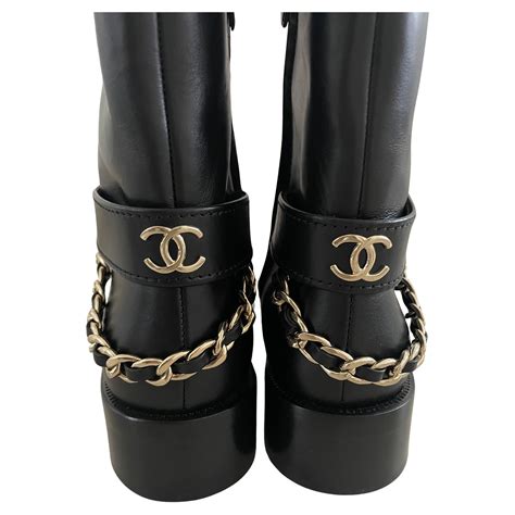 chanel chain boots buy|pre owned chanel boots.